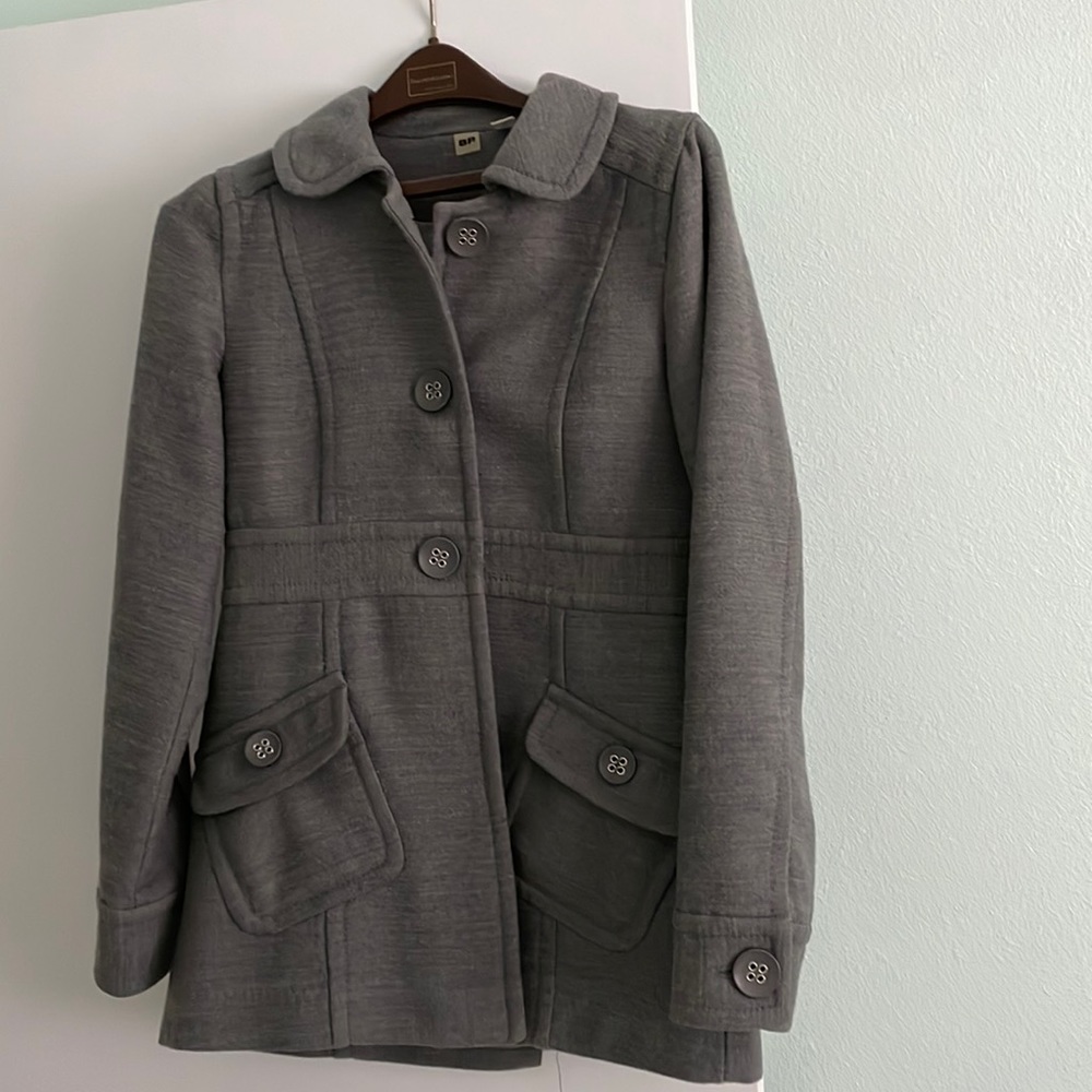 Gray pea coat